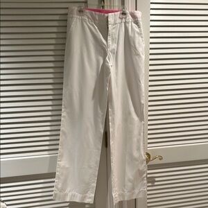 Lilly Pulitzer White wide leg pants. Sz 6